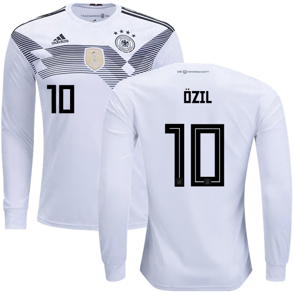 Germany #10 Ozil Home Long Sleeves Kid Soccer Country Jersey - Click Image to Close